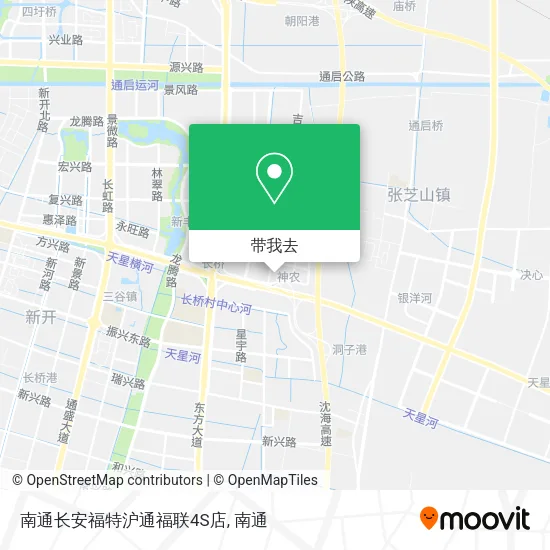 南通长安福特沪通福联4S店地图