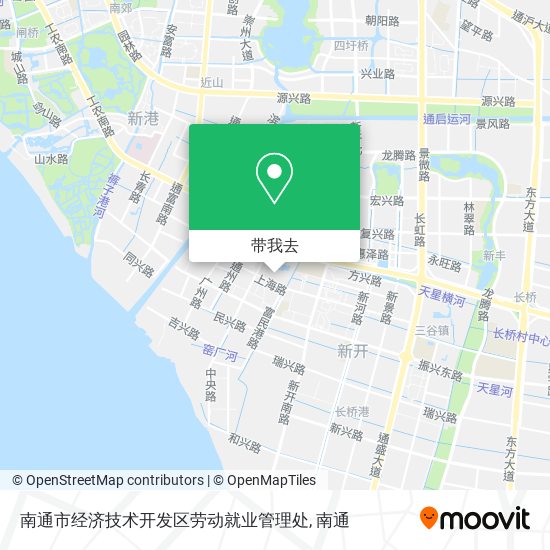 南通市经济技术开发区劳动就业管理处地图