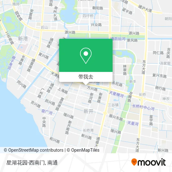 星湖花园-西南门地图