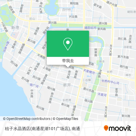 桔子水晶酒店(南通星湖101广场店)地图