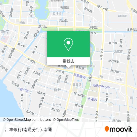 汇丰银行(南通分行)地图