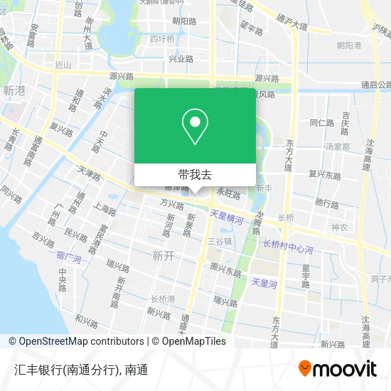 汇丰银行(南通分行)地图