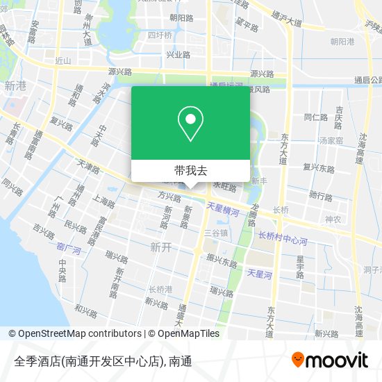 全季酒店(南通开发区中心店)地图