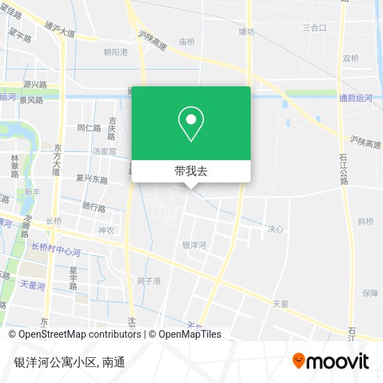 银洋河公寓小区地图