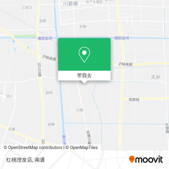 红桃理发店地图