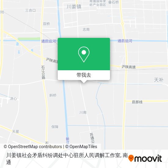 川姜镇社会矛盾纠纷调处中心驻所人民调解工作室地图
