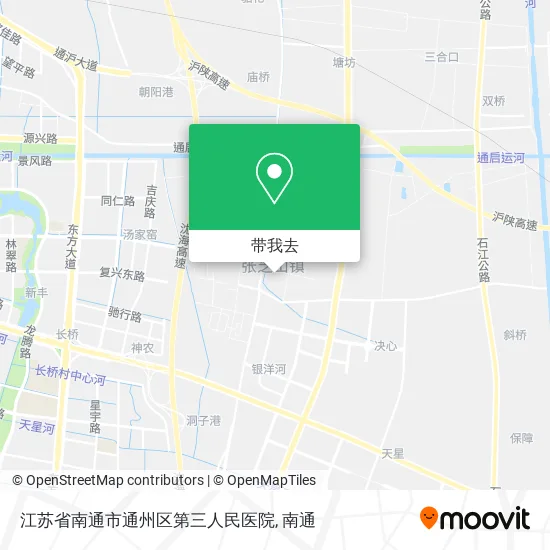 江苏省南通市通州区第三人民医院地图