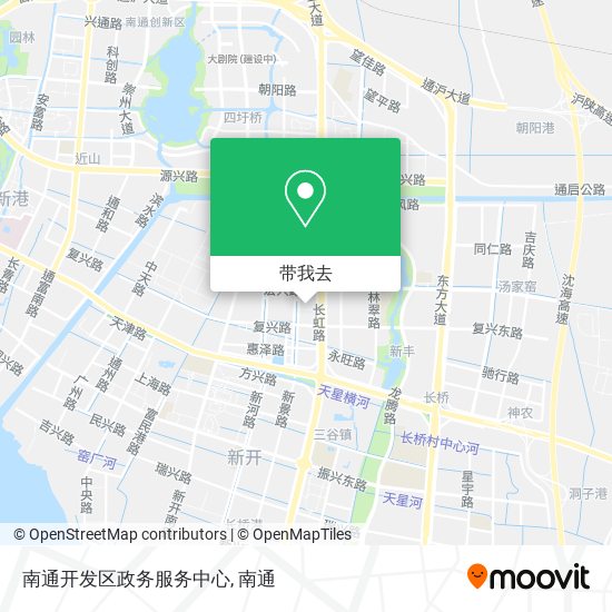 南通开发区政务服务中心地图