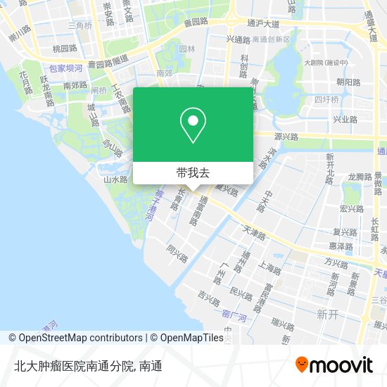 北大肿瘤医院南通分院地图