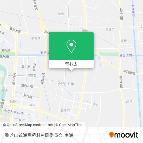 张芝山镇通启桥村村民委员会地图