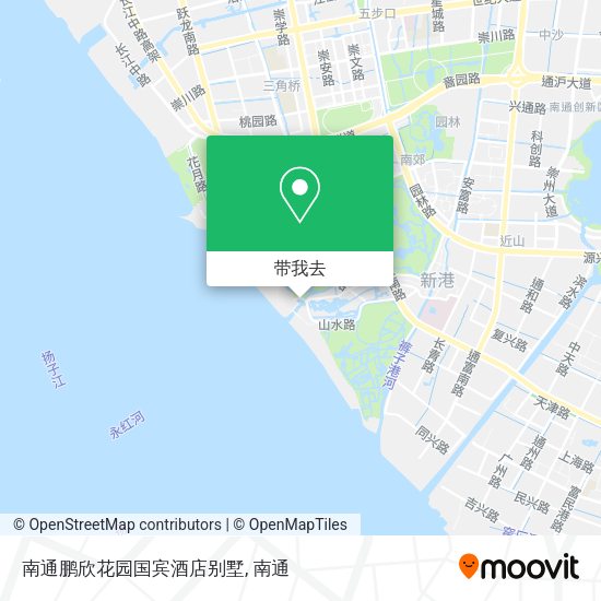 南通鹏欣花园国宾酒店别墅地图
