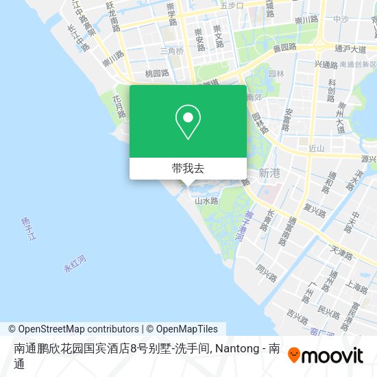 南通鹏欣花园国宾酒店8号别墅-洗手间地图