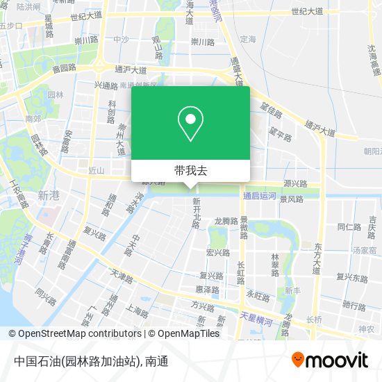 中国石油(园林路加油站)地图