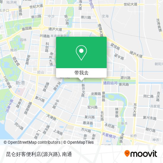 昆仑好客便利店(源兴路)地图