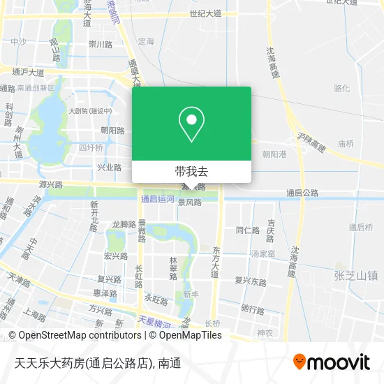 天天乐大药房(通启公路店)地图