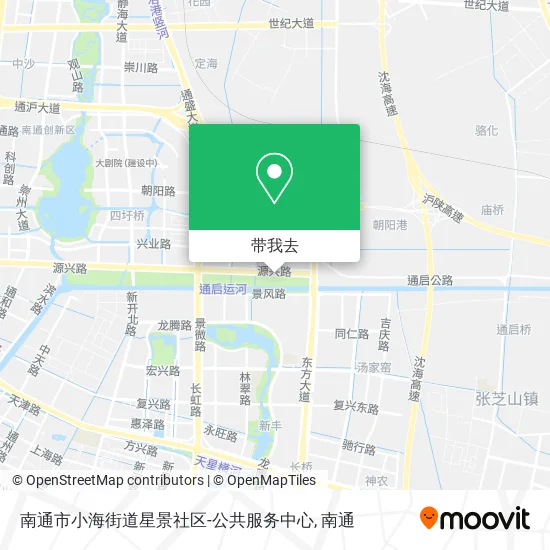 南通市小海街道星景社区-公共服务中心地图