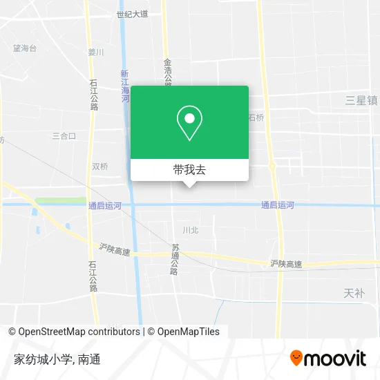 家纺城小学地图