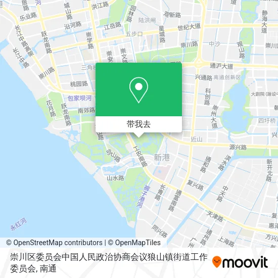 崇川区委员会中国人民政治协商会议狼山镇街道工作委员会地图