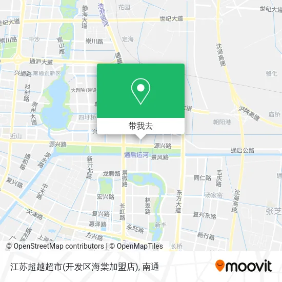 江苏超越超市(开发区海棠加盟店)地图