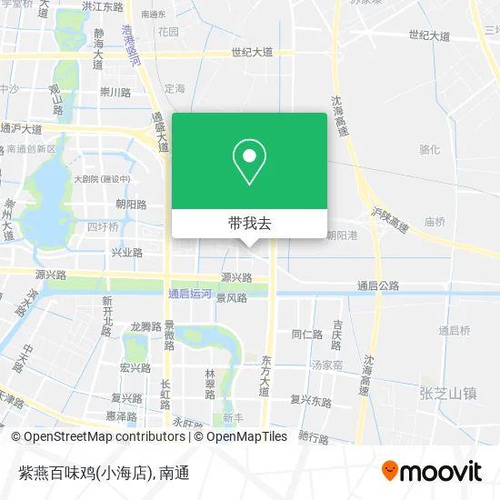 紫燕百味鸡(小海店)地图