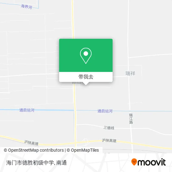 海门市德胜初级中学地图