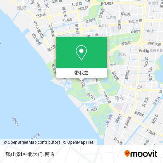 狼山景区-北大门地图