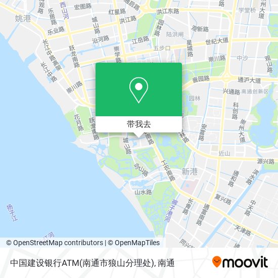 中国建设银行ATM(南通市狼山分理处)地图