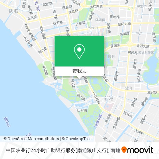 中国农业行24小时自助银行服务(南通狼山支行)地图
