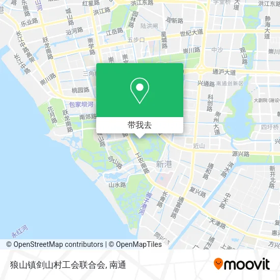狼山镇剑山村工会联合会地图