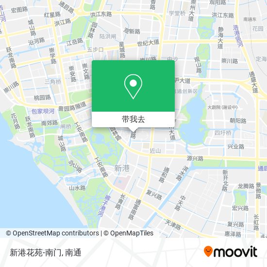 新港花苑-南门地图