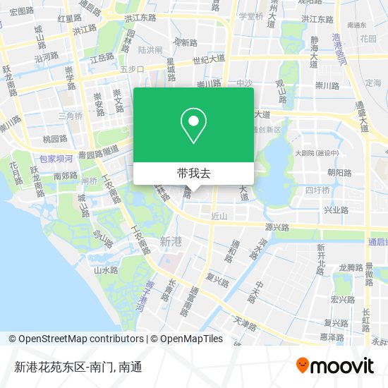 新港花苑东区-南门地图