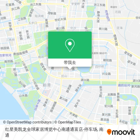 红星美凯龙全球家居博览中心南通通富店-停车场地图