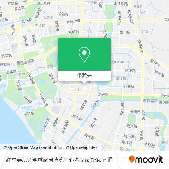 红星美凯龙全球家居博览中心名品家具馆地图