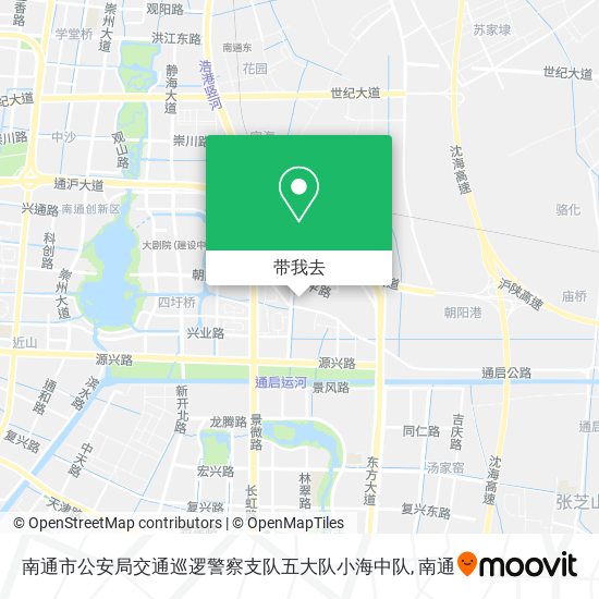 南通市公安局交通巡逻警察支队五大队小海中队地图