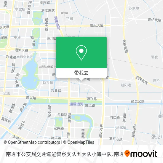 南通市公安局交通巡逻警察支队五大队小海中队地图