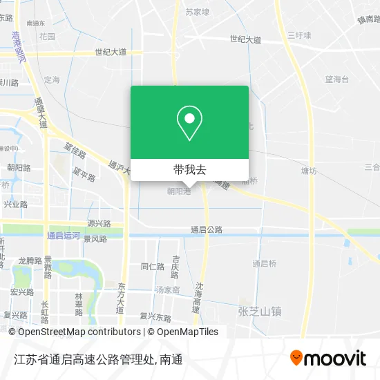 江苏省通启高速公路管理处地图