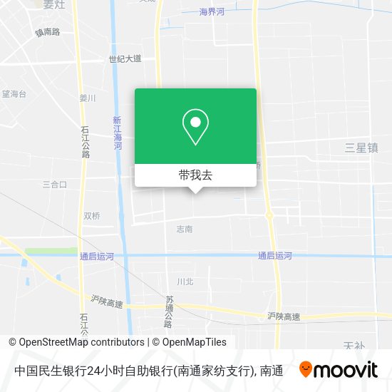 中国民生银行24小时自助银行(南通家纺支行)地图