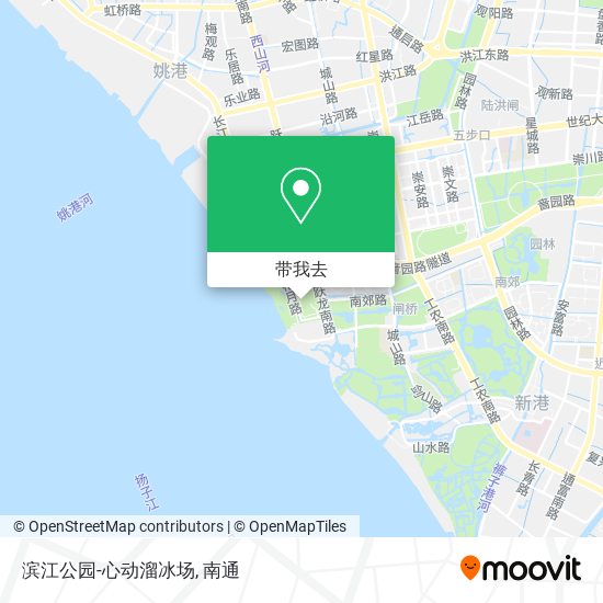 滨江公园-心动溜冰场地图