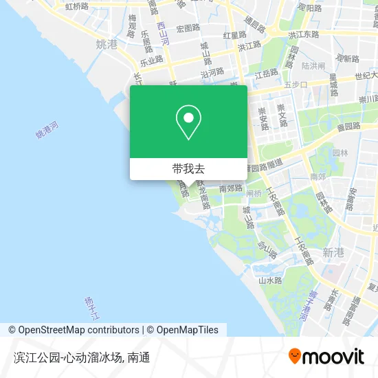 滨江公园-心动溜冰场地图