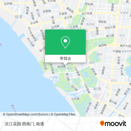 滨江花园-西南门地图