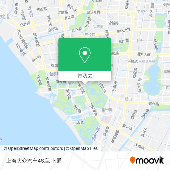 上海大众汽车4S店地图