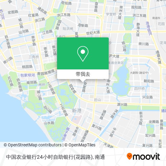 中国农业银行24小时自助银行(花园路)地图