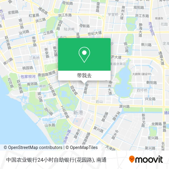 中国农业银行24小时自助银行(花园路)地图