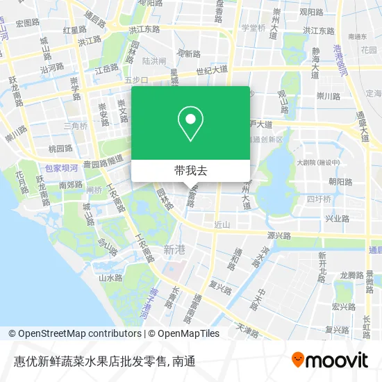 惠优新鲜蔬菜水果店批发零售地图