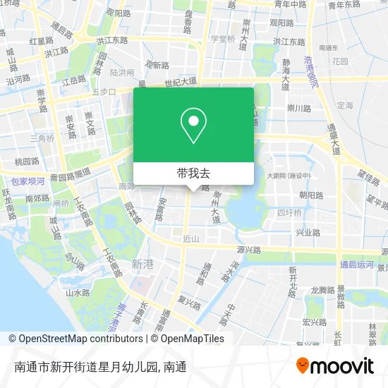 南通市新开街道星月幼儿园地图