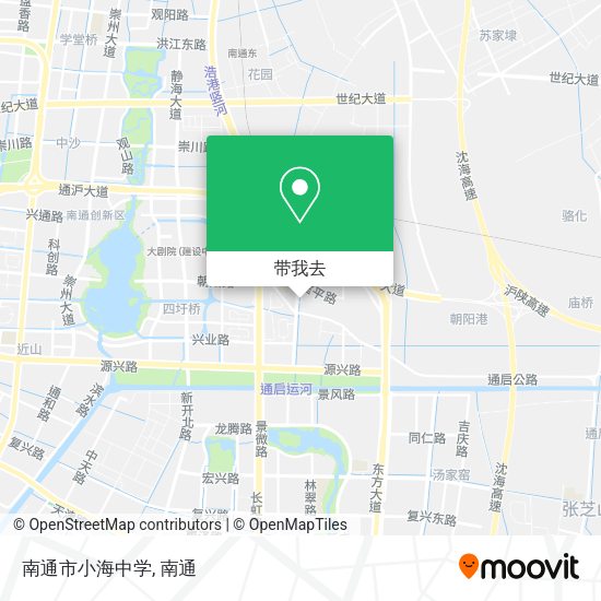 南通市小海中学地图