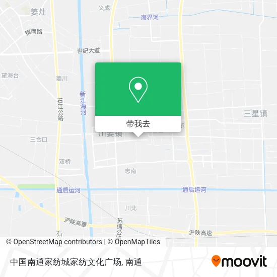中国南通家纺城家纺文化广场地图