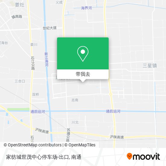 家纺城世茂中心停车场-出口地图