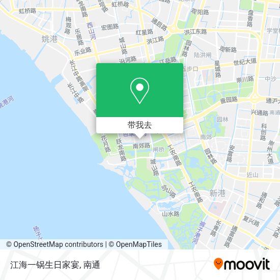 江海一锅生日家宴地图