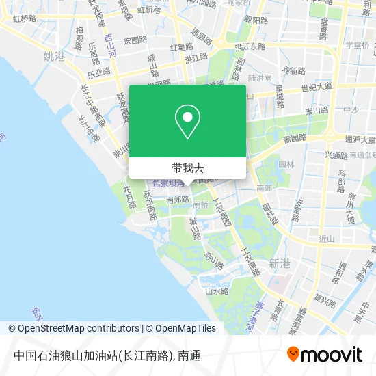 中国石油狼山加油站(长江南路)地图